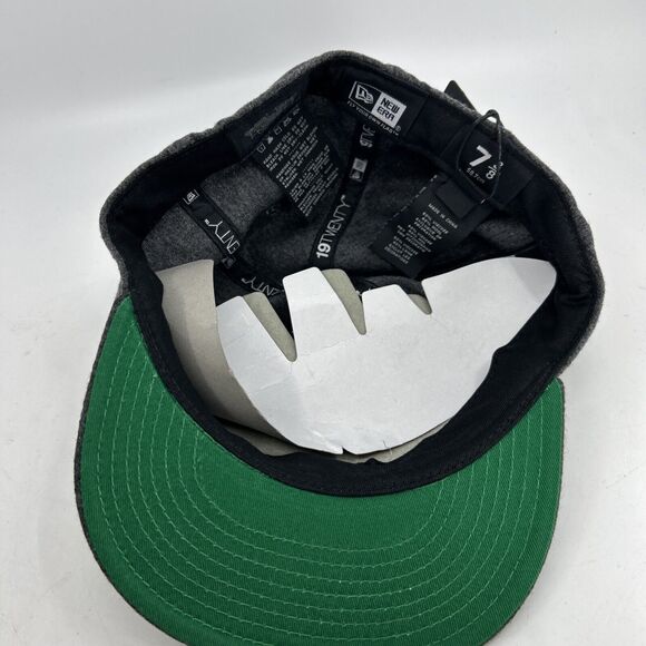 Harley Davidson Wool Hat Size 7 3/8 New Era 19 Twenty Grey Skull NWT - Picture 2 of 6